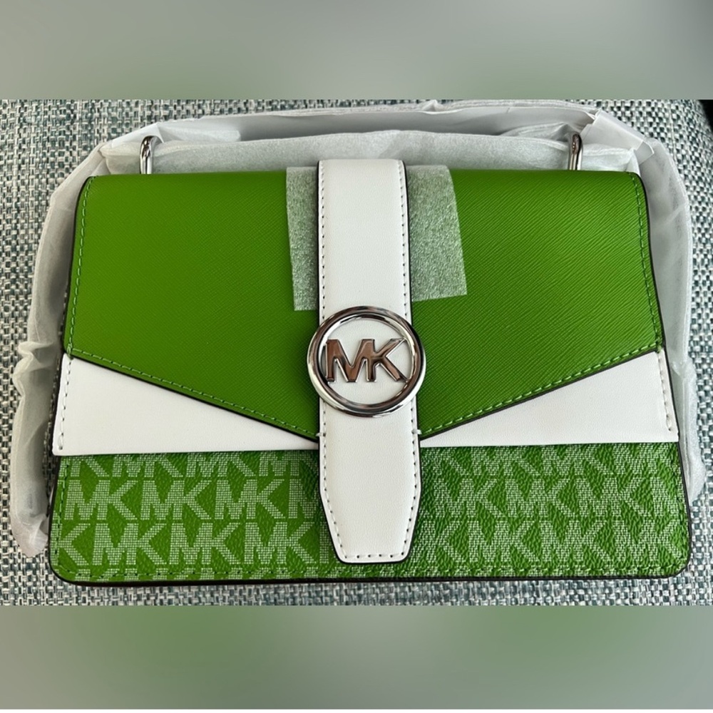 NEW WITH TAGS! Authentic,MK  Greenwhich signature logo color-block collection!